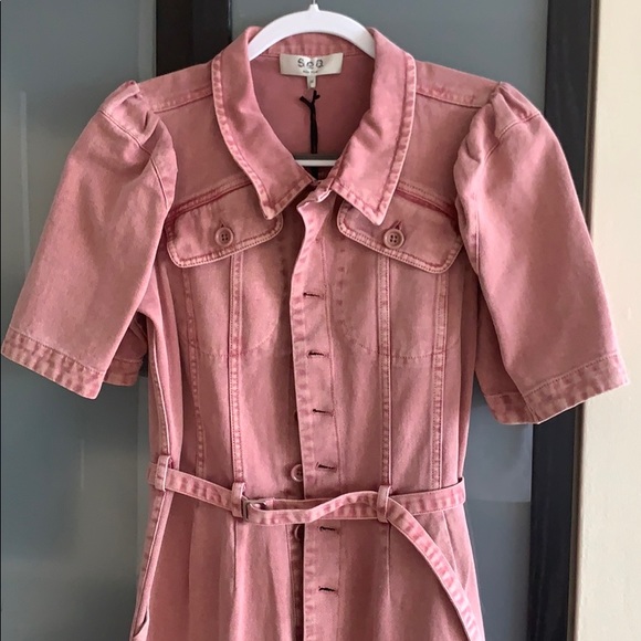 Sea Corbin Jumpsuit, pink, size 10 (true to size) - Picture 2 of 7